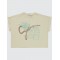 Beige Girls-T-Shirt
