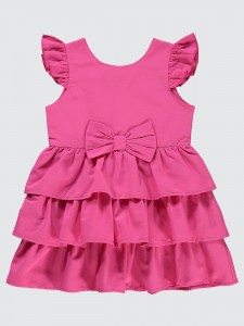 Fuchsia Girls-Dress and Overall