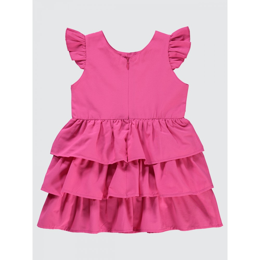 Fuchsia Girls-Dress and Overall Fuchsia Girls-Dress and Overall