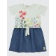 Ecru Girls-Dress and Overall Ecru Girls-Dress and Overall