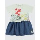 Ecru Girls-Dress and Overall Ecru Girls-Dress and Overall