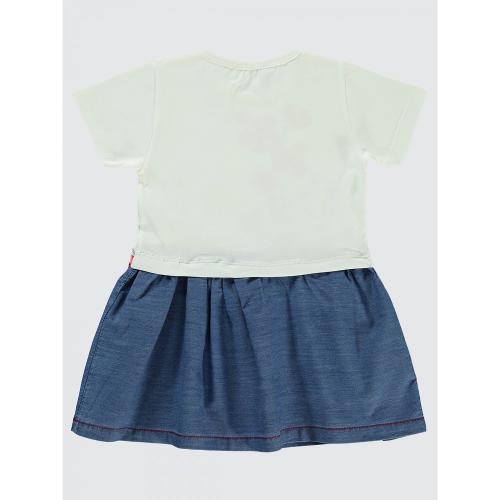 Ecru Girls-Dress and Overall Ecru Girls-Dress and Overall