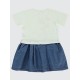 Ecru Girls-Dress and Overall Ecru Girls-Dress and Overall