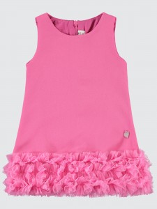 Fuchsia Baby-Dress and Overall