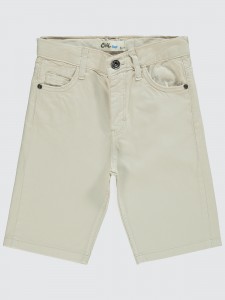 Beige Boys-Capri Pants