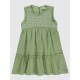 Green Almond Girls-Dress and Overall Green Almond Girls-Dress and Overall