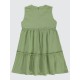 Green Almond Girls-Dress and Overall Green Almond Girls-Dress and Overall