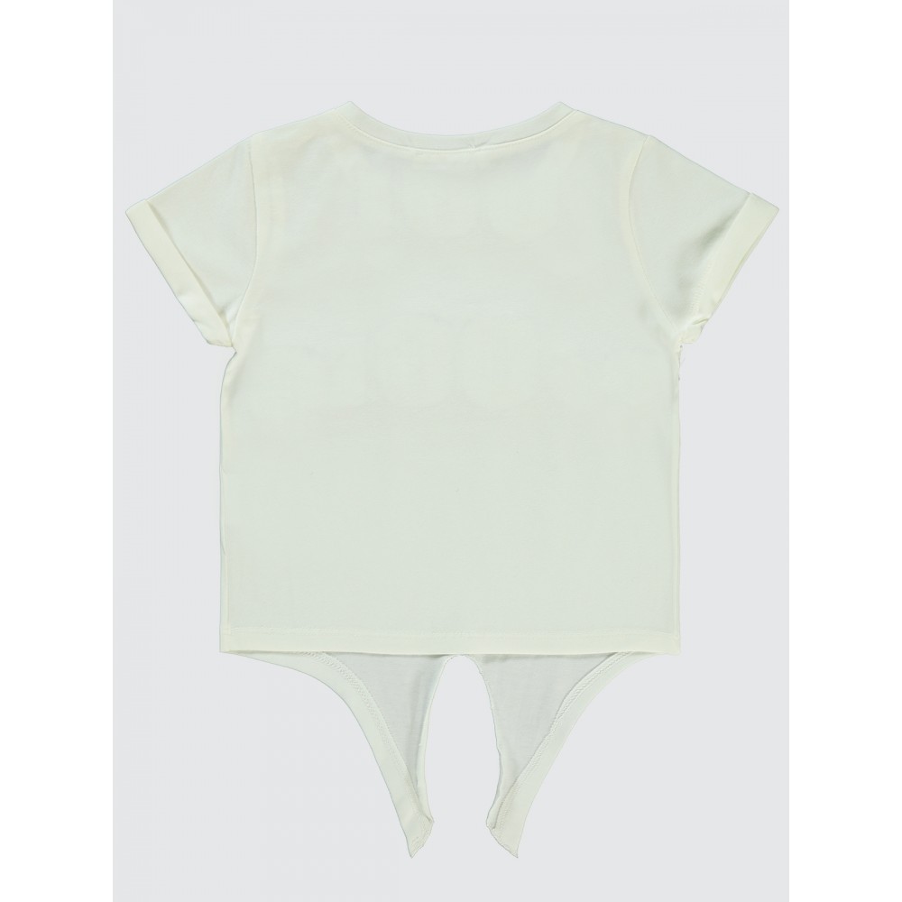 Ecru Girls-T-Shirt Ecru Girls-T-Shirt