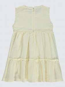 Beige Girls-Dress and Overall