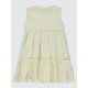 Beige Girls-Dress and Overall Beige Girls-Dress and Overall