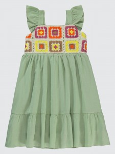 Green Almond Girls-Dress and Overall