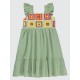 Green Almond Girls-Dress and Overall Green Almond Girls-Dress and Overall