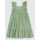 Green Almond Girls-Dress and Overall Green Almond Girls-Dress and Overall