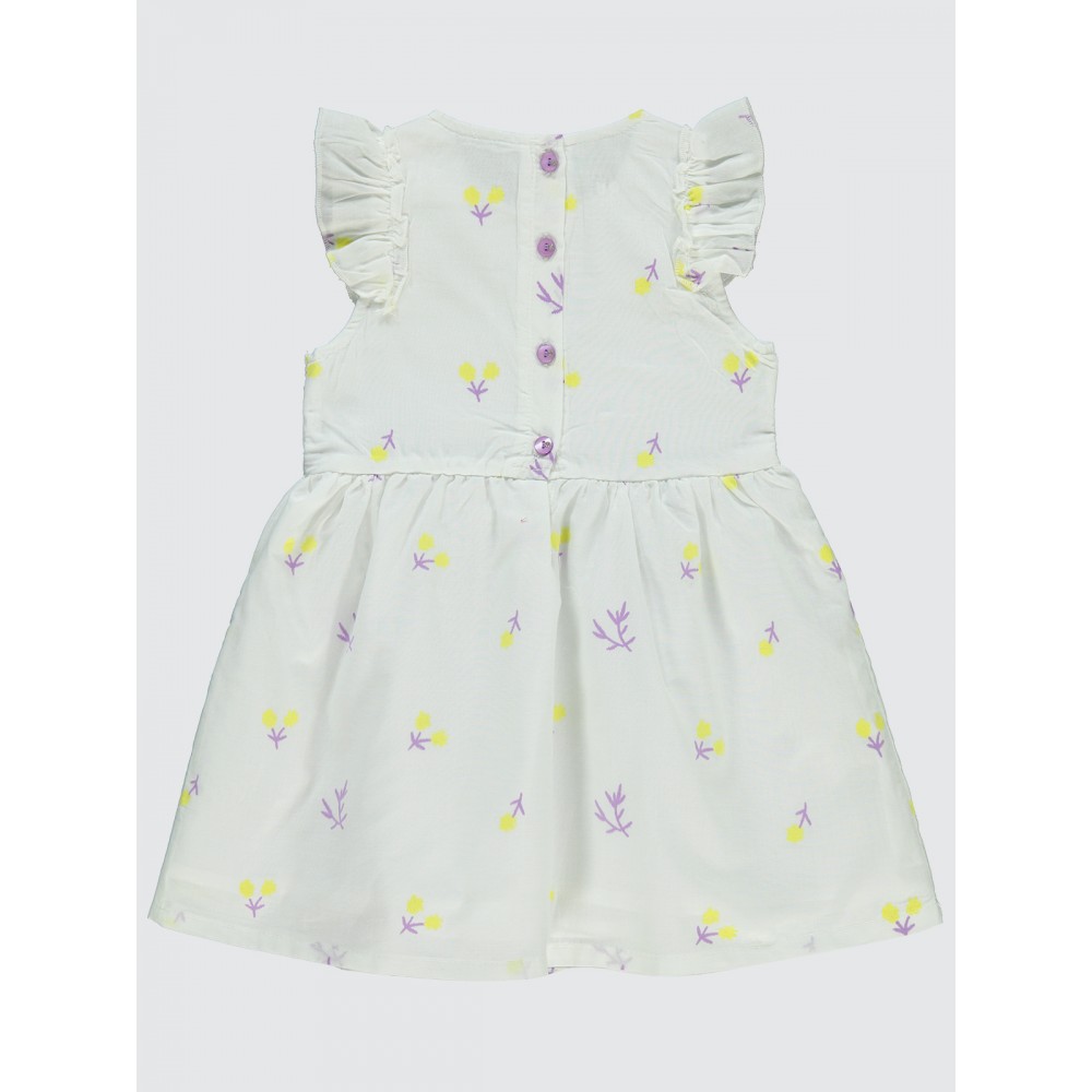 Ecru Girls-Dress and Overall Ecru Girls-Dress and Overall