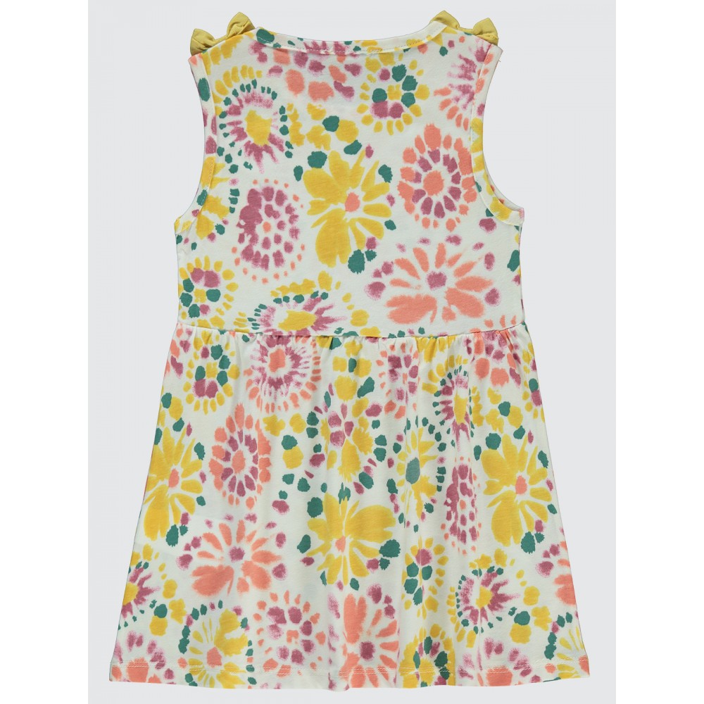 Ecru Girls-Dress and Overall Ecru Girls-Dress and Overall