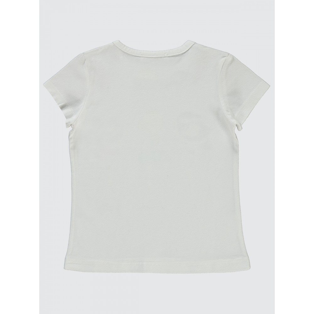 Ecru Girls-T-Shirt Ecru Girls-T-Shirt