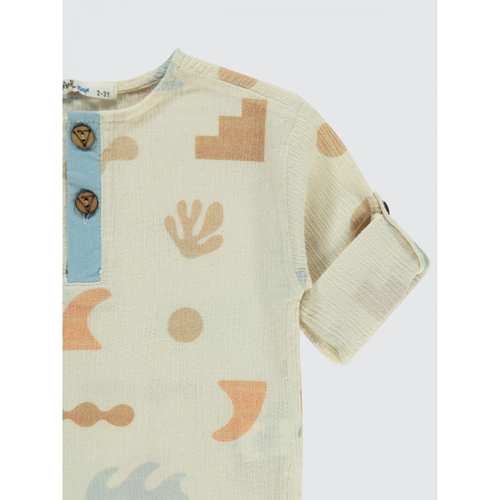 Beige Boys-Shirt Beige Boys-Shirt