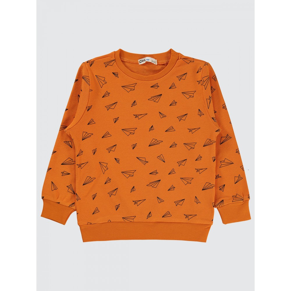Dark Orange Boys-Sweatshirt Dark Orange Boys-Sweatshirt