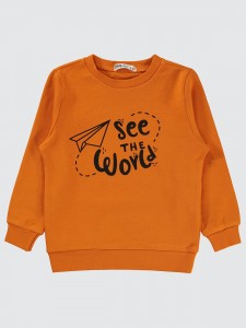 Dark Orange Boys-Sweatshirt