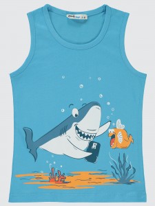 Turquoise Boys-T-Shirt