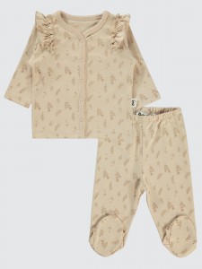 Ivory Baby-Pajama Set