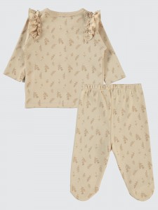 Ivory Baby-Pajama Set