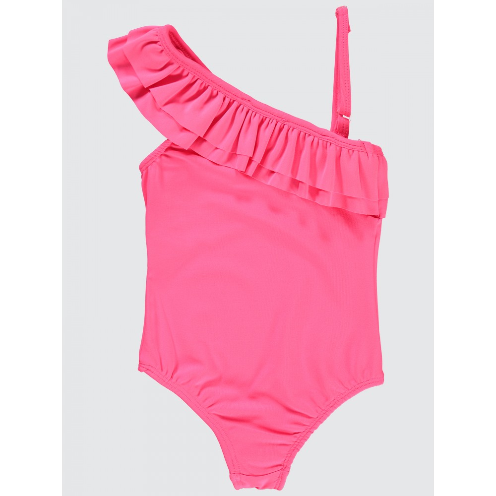Neon Pink Girls-Swimsuit Neon Pink Girls-Swimsuit
