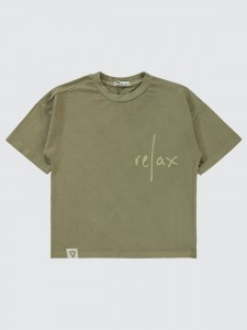 Stone Color Boys-T-Shirt