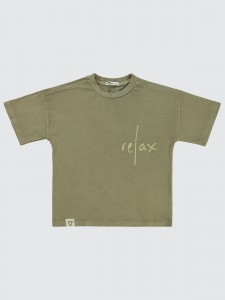 Stone Color Boys-T-Shirt