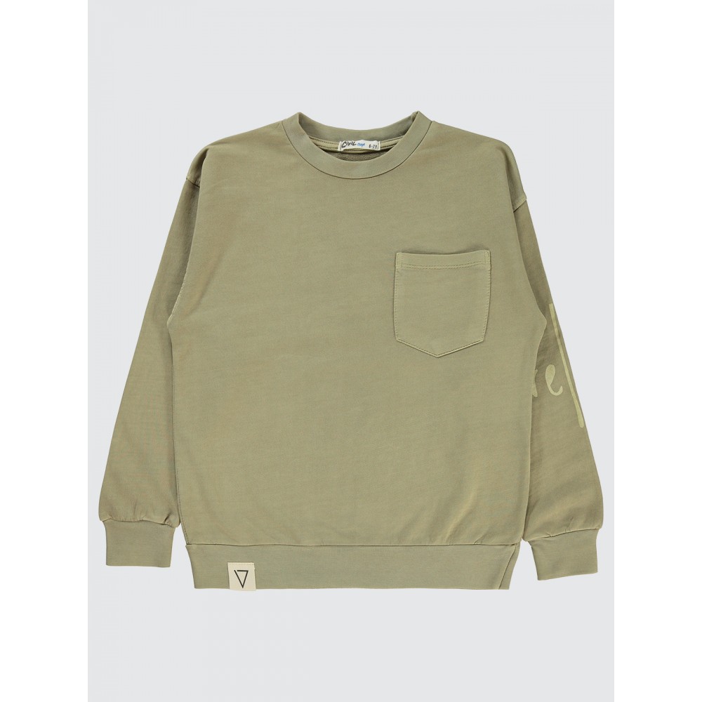 Stone Color Boys-Sweatshirt Stone Color Boys-Sweatshirt