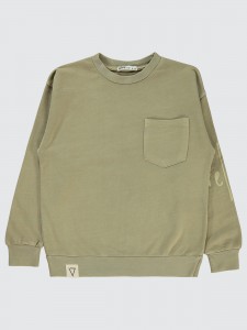 Stone Color Boys-Sweatshirt