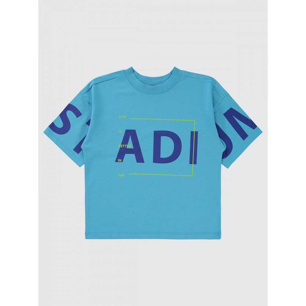 Turquoise Boys-T-Shirt Turquoise Boys-T-Shirt