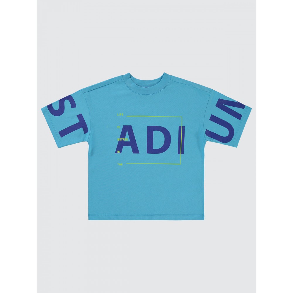 Turquoise Boys-T-Shirt Turquoise Boys-T-Shirt