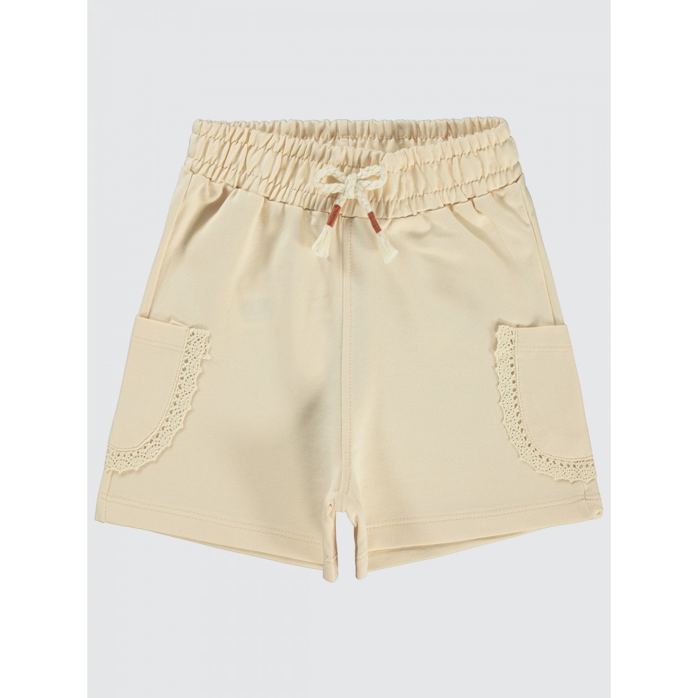 Beige Girls-Shorts Beige Girls-Shorts
