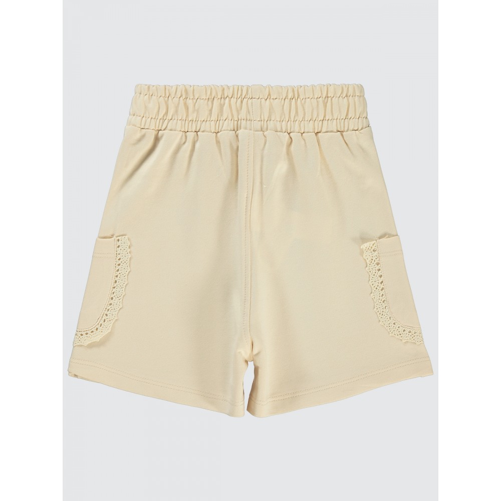Beige Girls-Shorts Beige Girls-Shorts