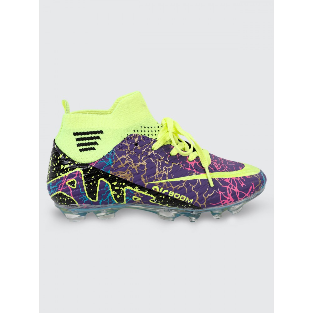 Purple-Yellow Boys-Soccer Shoes Purple-Yellow Boys-Soccer Shoes