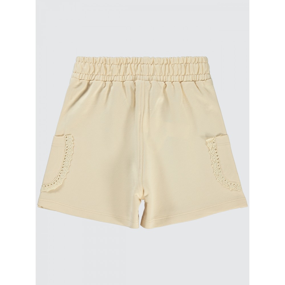 Beige Girls-Shorts Beige Girls-Shorts