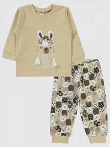 Milk Coffee  Baby-Pajama Set