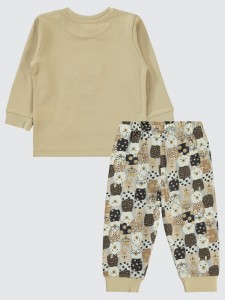 Milk Coffee  Baby-Pajama Set