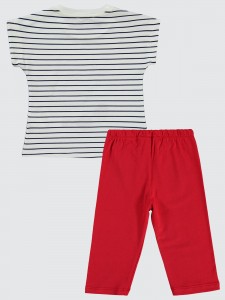 Ecru-Red Girls-Set