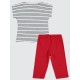Ecru-Red Girls-Set Ecru-Red Girls-Set