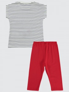 Ecru-Red Girls-Set