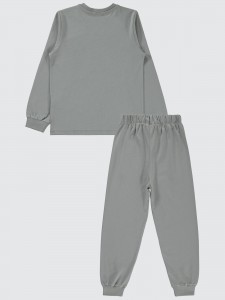 Gray Boys-Pajama Set