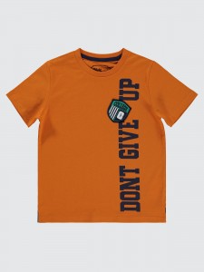 Dark Orange Boys-T-Shirt
