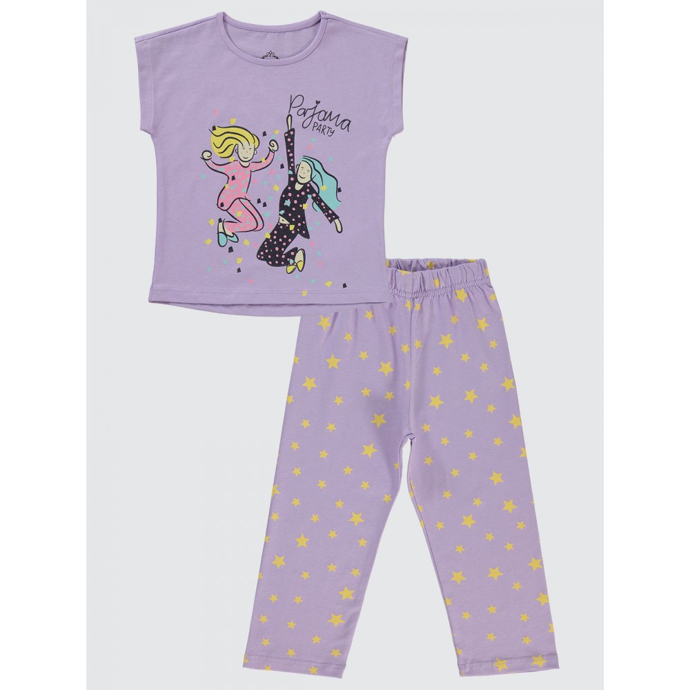Digital Lavender Girls-Pajama Set Digital Lavender Girls-Pajama Set
