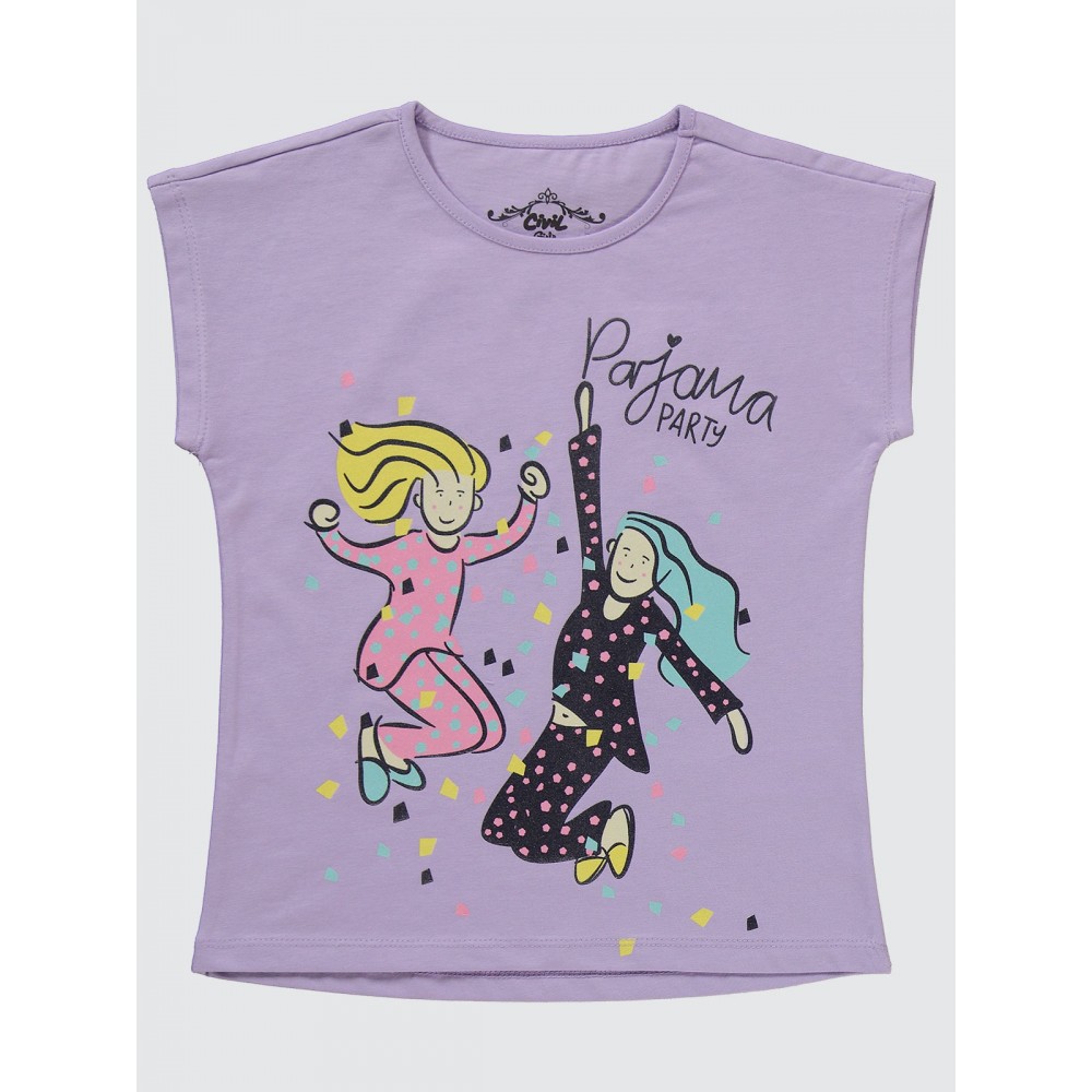 Digital Lavender Girls-Pajama Set Digital Lavender Girls-Pajama Set