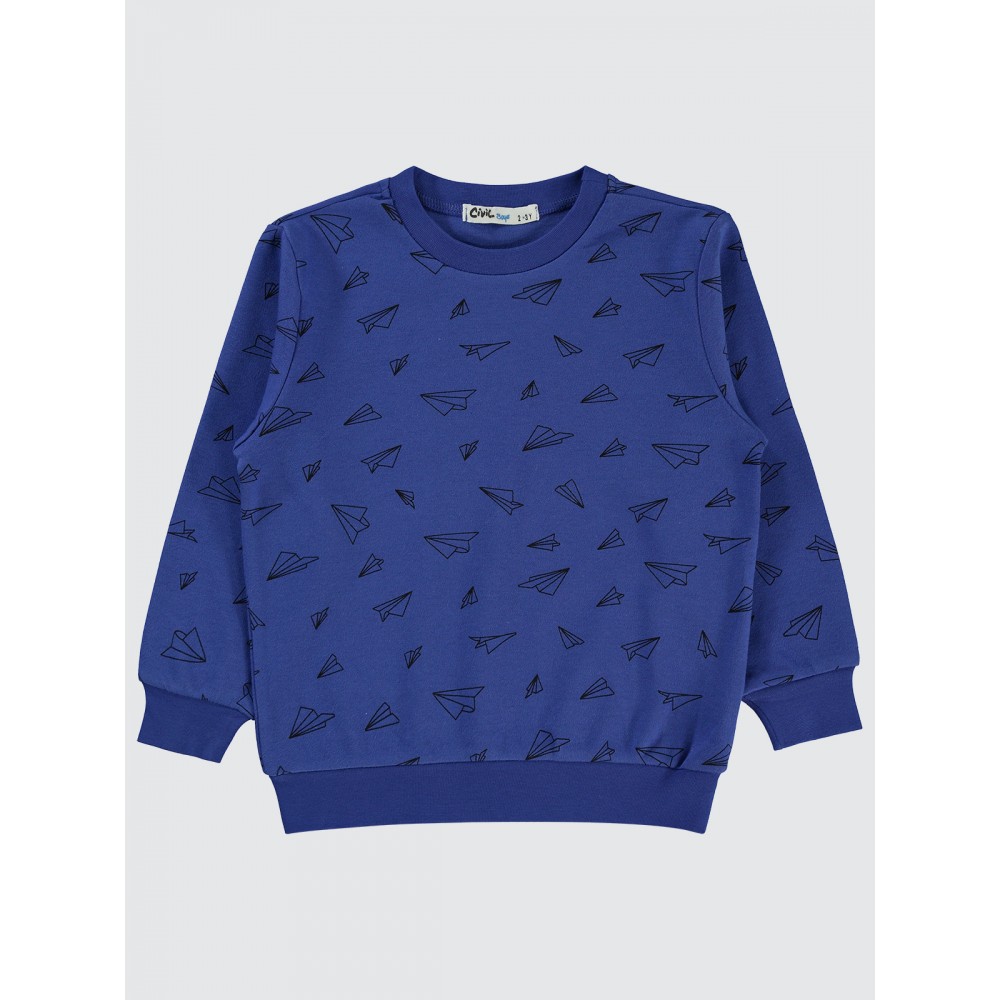 Saxe Blue Boys-Sweatshirt Saxe Blue Boys-Sweatshirt