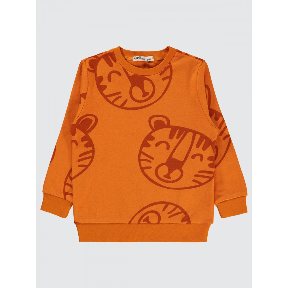 Dark Orange Boys-Sweatshirt Dark Orange Boys-Sweatshirt