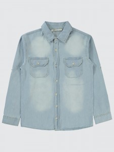 Light Blue Boys-Shirt