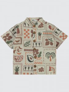 Stone Color Boys-Shirt